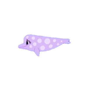 Bubbles the Polka Dolphin